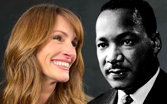 Conheça a relação do líder pacifista Martin Luther King com a atriz Julia Roberts